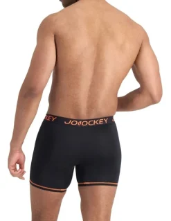 Jockey Performance Active Midway Micro Trunk 2 Pack in Black