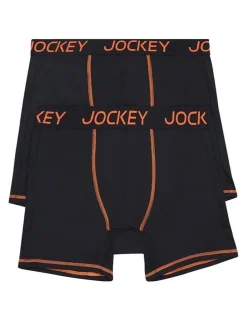 Jockey Performance Active Midway Micro Trunk 2 Pack in Black