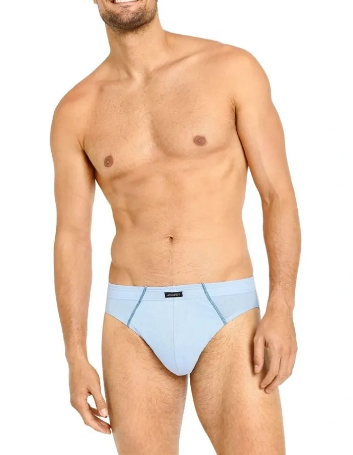 Jockey Cotton Briefs 4 Pack in Navy/Blue