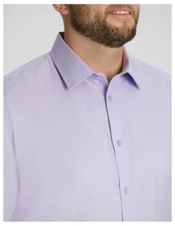 Johnny Bigg Ace Easycare Twill Dress Shirt in Lilac