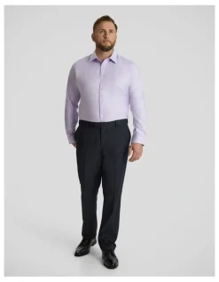 Johnny Bigg Ace Easycare Twill Dress Shirt in Lilac