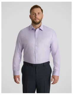 Johnny Bigg Ace Easycare Twill Dress Shirt in Lilac