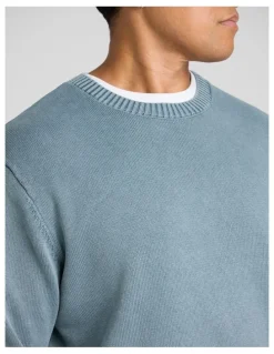 Johnny Bigg Acid Wash Sweater in Blue