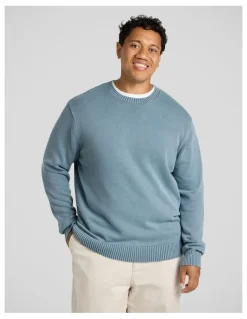 Johnny Bigg Acid Wash Sweater in Blue