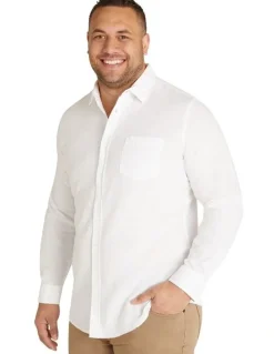 Johnny Bigg Anders Linen Shirt in White