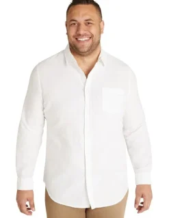 Johnny Bigg Anders Linen Shirt in White