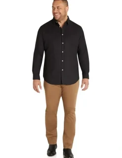 Johnny Bigg Anders Linen Blend Shirt in Black