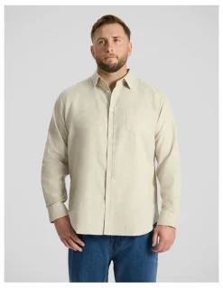 Johnny Bigg Anders Linen Shirt in Latte