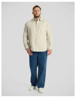 Johnny Bigg Anders Linen Shirt in Latte