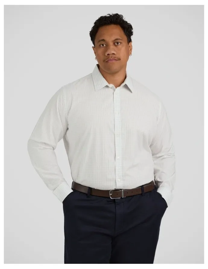 Johnny Bigg Apollo Check Shirt in White