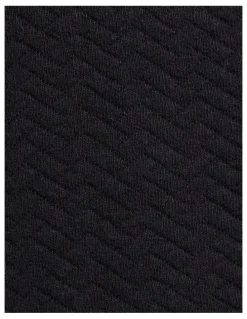 Johnny Bigg Asher Jacquard Crew Sweat in Black