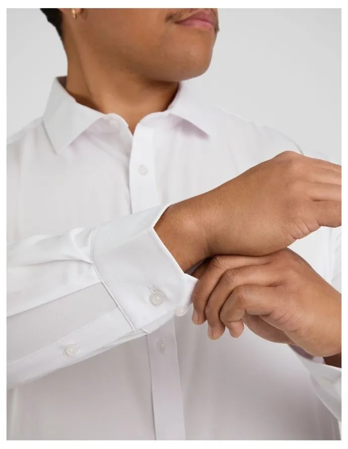 Johnny Bigg Atlas Modal Dress Shirt in White