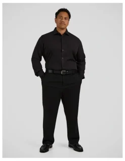 Johnny Bigg Atlas Modal Dress Shirt in Black