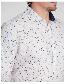 Johnny Bigg Bastian Floral Shirt in White