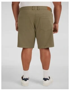 Johnny Bigg Baxter Slim Denim Short in Khaki