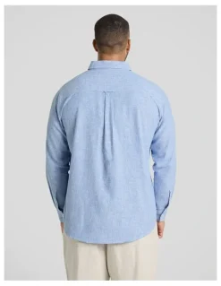 Johnny Bigg Beau Casual Stripe Shirt in Blue