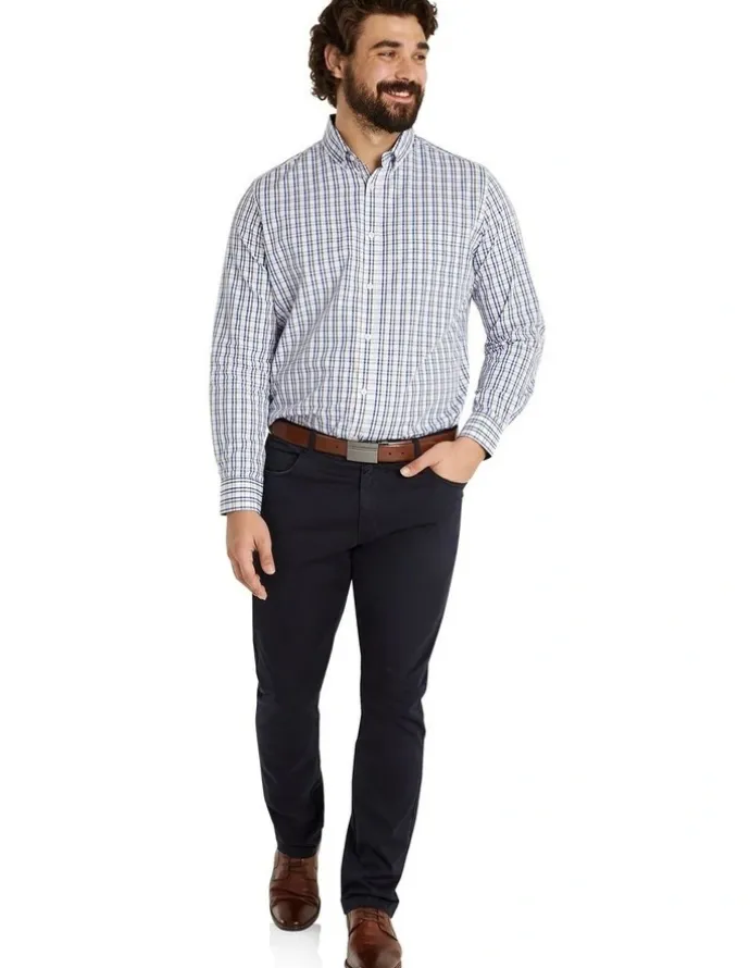 Johnny Bigg Benny Stretch Pocket Pant in Ink