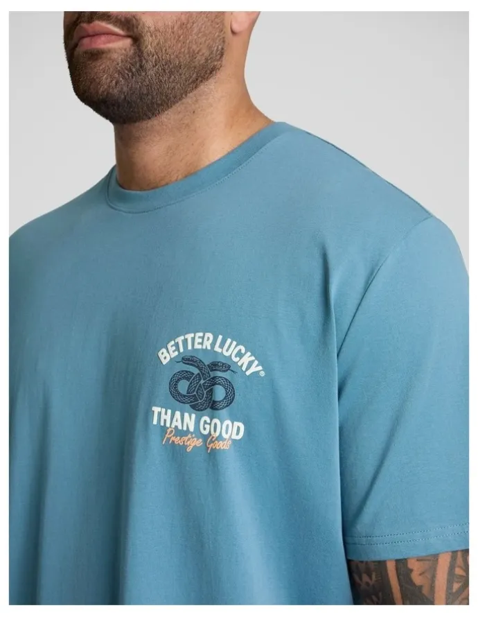 Johnny Bigg Better Crew Neck Tee in Blue
