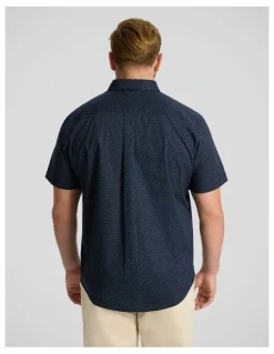 Johnny Bigg Butler Stretch Shirt in Navy