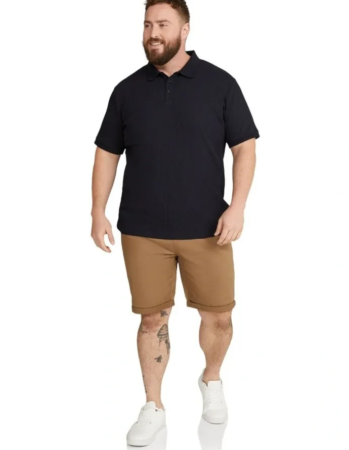 Johnny Bigg Charlie Canvas Short in Camel