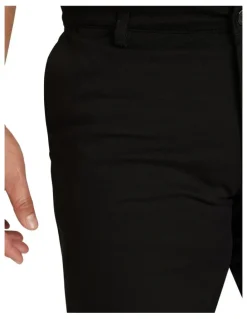 Johnny Bigg Charlie Canvas Short in Black