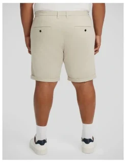 Johnny Bigg Charlie Canvas Short in Chalk