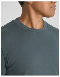 Johnny Bigg Classic Heavy Long Sleeve Tee in Slate