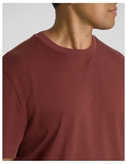 Johnny Bigg Classic Heavy Weight Tee in Brick Red