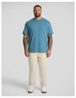 Johnny Bigg Classic Heavy Weight Tee in Airforce Blue