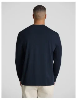 Johnny Bigg Classic Heavy Long Sleeve Tee in Navy