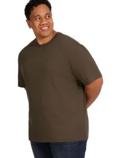 Johnny Bigg Classic Heavy Weight Tee in Olive