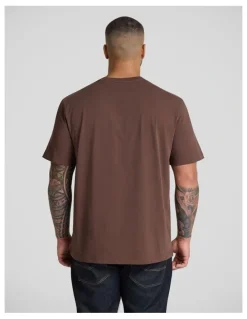 Johnny Bigg Classic Heavy Weight Tee in Brown