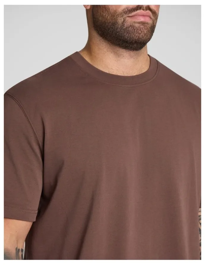 Johnny Bigg Classic Heavy Weight Tee in Brown