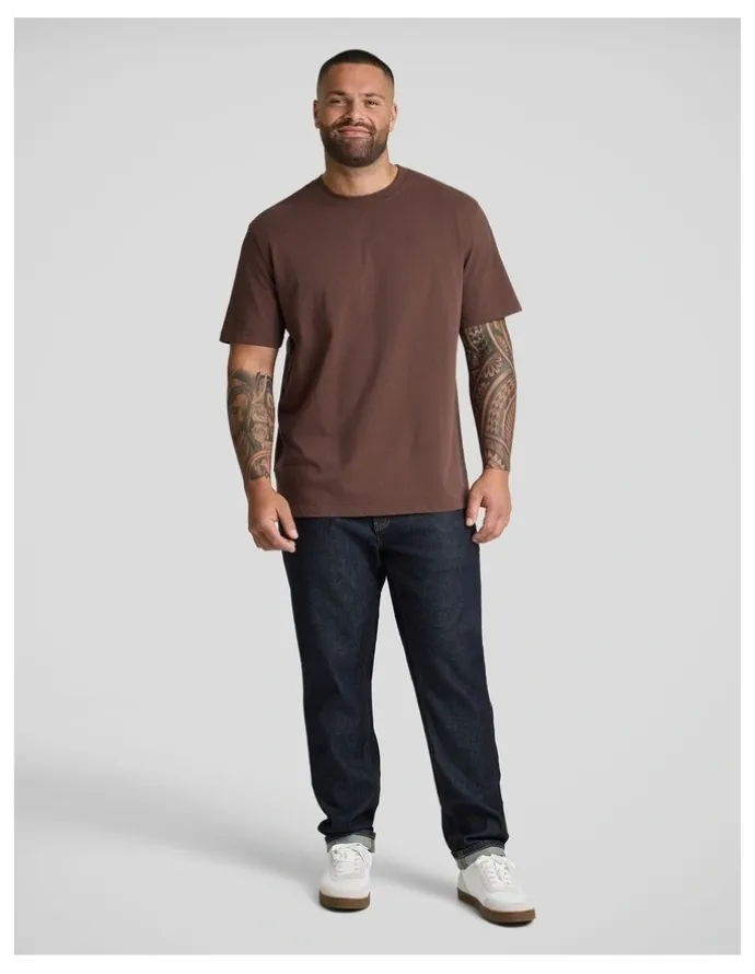 Johnny Bigg Classic Heavy Weight Tee in Brown
