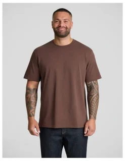 Johnny Bigg Classic Heavy Weight Tee in Brown
