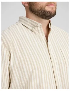 Johnny Bigg Classic Oxford Shirt in Natural
