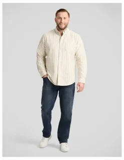 Johnny Bigg Classic Oxford Shirt in Natural
