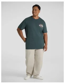 Johnny Bigg Conqeur Longline Tee in Peacock