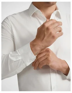 Johnny Bigg Coolmax Stretch Dress Shirt in White