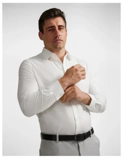 Johnny Bigg Coolmax Stretch Dress Shirt in White