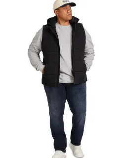 Johnny Bigg Dakota Puffer Vest in Black
