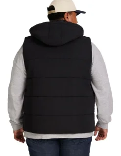 Johnny Bigg Dakota Puffer Vest in Black