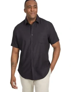 Johnny Bigg Deniro Stretch Shirt in Black