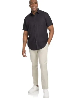 Johnny Bigg Deniro Stretch Shirt in Black