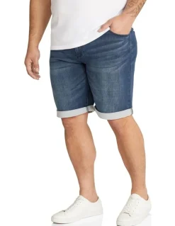Johnny Bigg Deran Knit Denim Short in Ink