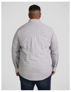 Johnny Bigg Easy Care Check Shirt in Grey