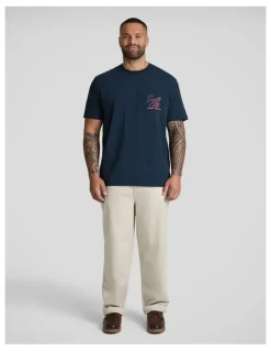 Johnny Bigg Elite Stretch Classic Tee in Navy