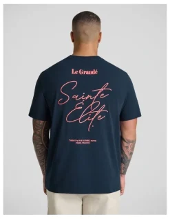 Johnny Bigg Elite Stretch Classic Tee in Navy