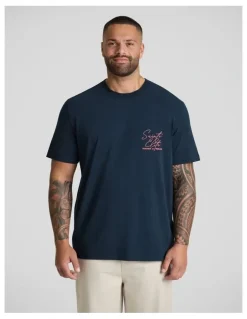 Johnny Bigg Elite Stretch Classic Tee in Navy