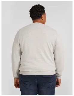Johnny Bigg Essential Crew Neck Sweater in Grey Marle